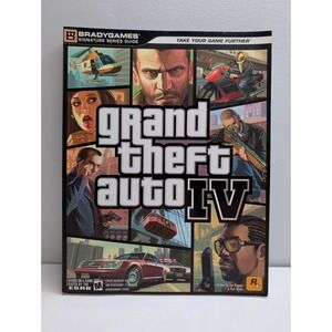 Grand‎ Theft Auto IV BradyGames Official Strategy Guide (2008) w/ Fold-Out Map